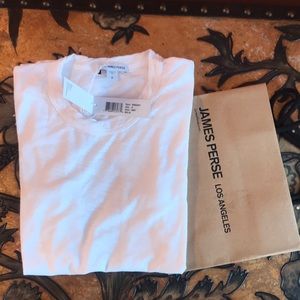 NWT James Perse White Ladies T-Shirt - size 0